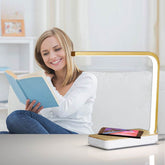Wireless charging bedside lamp table lamp - Nuprozone