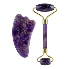 Amethyst Roller Single and Double-Headed Amethyst Roller Beauty Jade Massager - Nuprozone