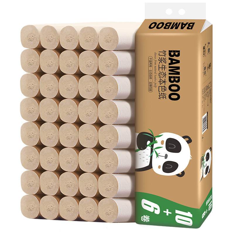 64 Rolls Of Toilet Paper Bamboo Pulp Natural Coreless Roll Paper Wholesale Household Toilet Paper Thickened Tissue Roll Paper Full Box Of Affordable - Nuprozone