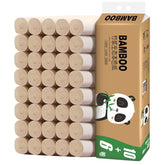 64 Rolls Of Toilet Paper Bamboo Pulp Natural Coreless Roll Paper Wholesale Household Toilet Paper Thickened Tissue Roll Paper Full Box Of Affordable - Nuprozone