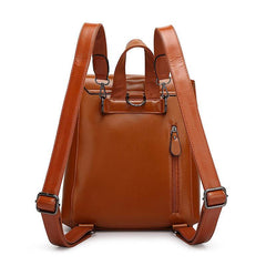 Women Backpack Cross Body Shoulder Bag Genuine Leather Girls School Female Natural Skin Book Laptop Rucksack Messenger Bags - Nuprozone