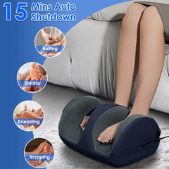 Shiatsu Foot Massager With Heat Foot Calf Thigh Arm Massager Machine With 3 Modes 3 Intensity Levels Gifts For Mom Dad Lover - Nuprozone