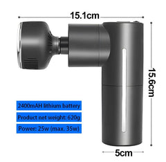 Nuproz Heat&Cool Massage Gun Deep Tissue Percussion Muscle Massager Mini Fitness Fascial Gun For Pain Relief Body And Neck - Nuprozone