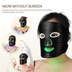 Led Pull Firming Phototherapy Silicone Mask Beauty Instrument Charging Mask USB - Nuprozone