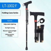 Multifunctional Non-slip Smart Retractable Folding Cane - Nuprozone