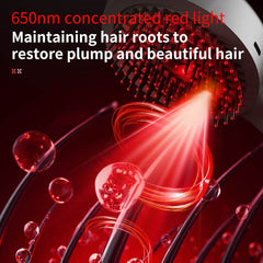 Vibration Red Light Hair Care Instrument Electric Massage Comb - Nuprozone