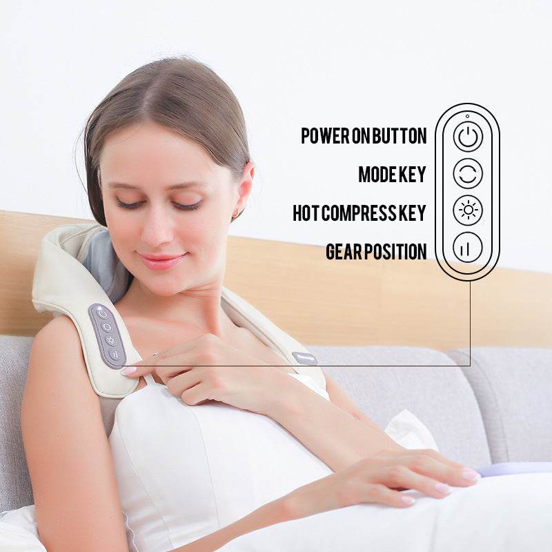 Household Electric Clip Massage Shawl Neck Massager - Nuprozone