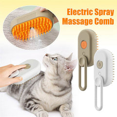 Cat Steam Brush Steamy Dog Brush 3 In 1 Electric Spray Cat Hair Brushes For Massage Pet Grooming Comb Hair Removal Combs Pet Products - Nuprozone