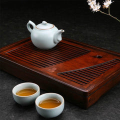 Carbonized Bamboo Tea Tray – Natural Serving Tray - Nuprozone