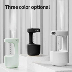 Bedroom Anti-Gravity Humidifier With Clock Water Drop Backflow Aroma Diffuser Large Capacity Office Bedroom Mute Heavy Fog Household Sprayer - Nuprozone