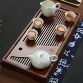 Carbonized Bamboo Tea Tray – Natural Serving Tray - Nuprozone