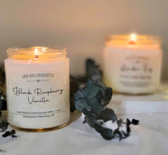 Black Raspberry Vanilla Soy Candle – 100% Natural Coconut Wax - Nuprozone