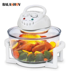 12L Air Fryer Oil-free Electric Fryers Visible Household Automatic Oven Deep Fryer Multifunctional Cooker French Fries Pan 220V - Nuprozone