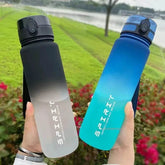 1 Liter Large Capacity Sports Water Bottle Leak Proof Colorful Plastic Cup Drinking Outdoor Travel Portable Gym Fitness Jugs - Nuprozone