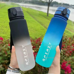 1 Liter Large Capacity Sports Water Bottle Leak Proof Colorful Plastic Cup Drinking Outdoor Travel Portable Gym Fitness Jugs - Nuprozone