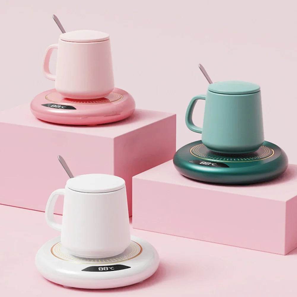 Electric Coffee Warmer USB Plug Coffee Mug Warmer 3 Temperature Setting Portable Cup Warmer for Heating Coffee Beverage Milk Tea - Nuprozone