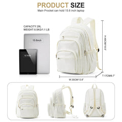 Cute Multipocket School Backpack for Girls Teenager and Boys - Nuprozone