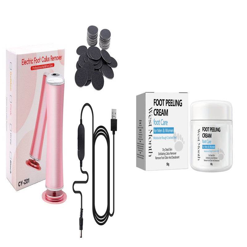 Electric Foot Callus Remover Foot Care File Heels Dead Skin Pedicure Tool Electronic Foot Grinder And Replacement Sandpaper - Nuprozone