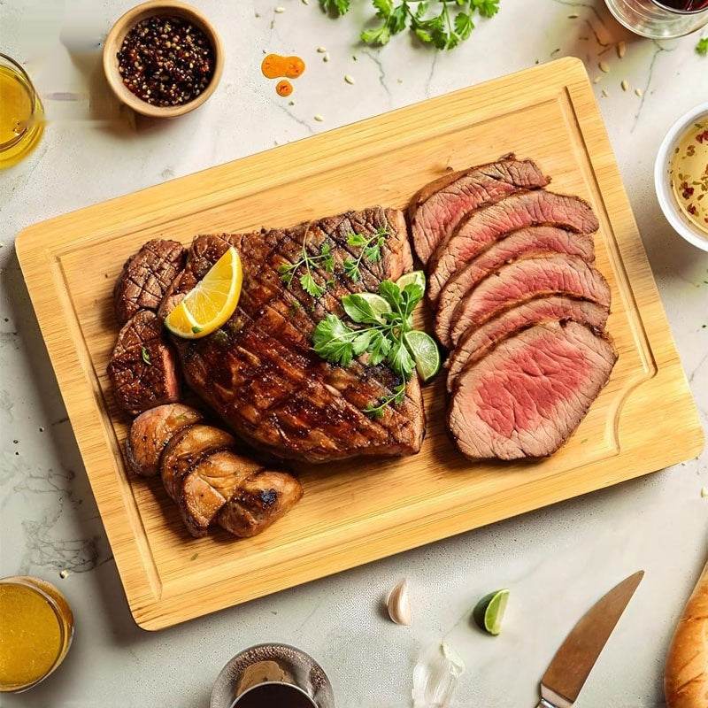 Bamboo Chopping Board Three-piece Set Of Kitchen Utensils Suit - Nuprozone