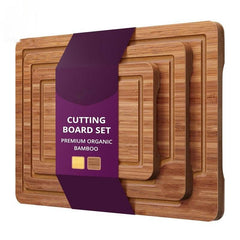 Bamboo Chopping Board Three-piece Set Of Kitchen Utensils Suit - Nuprozone