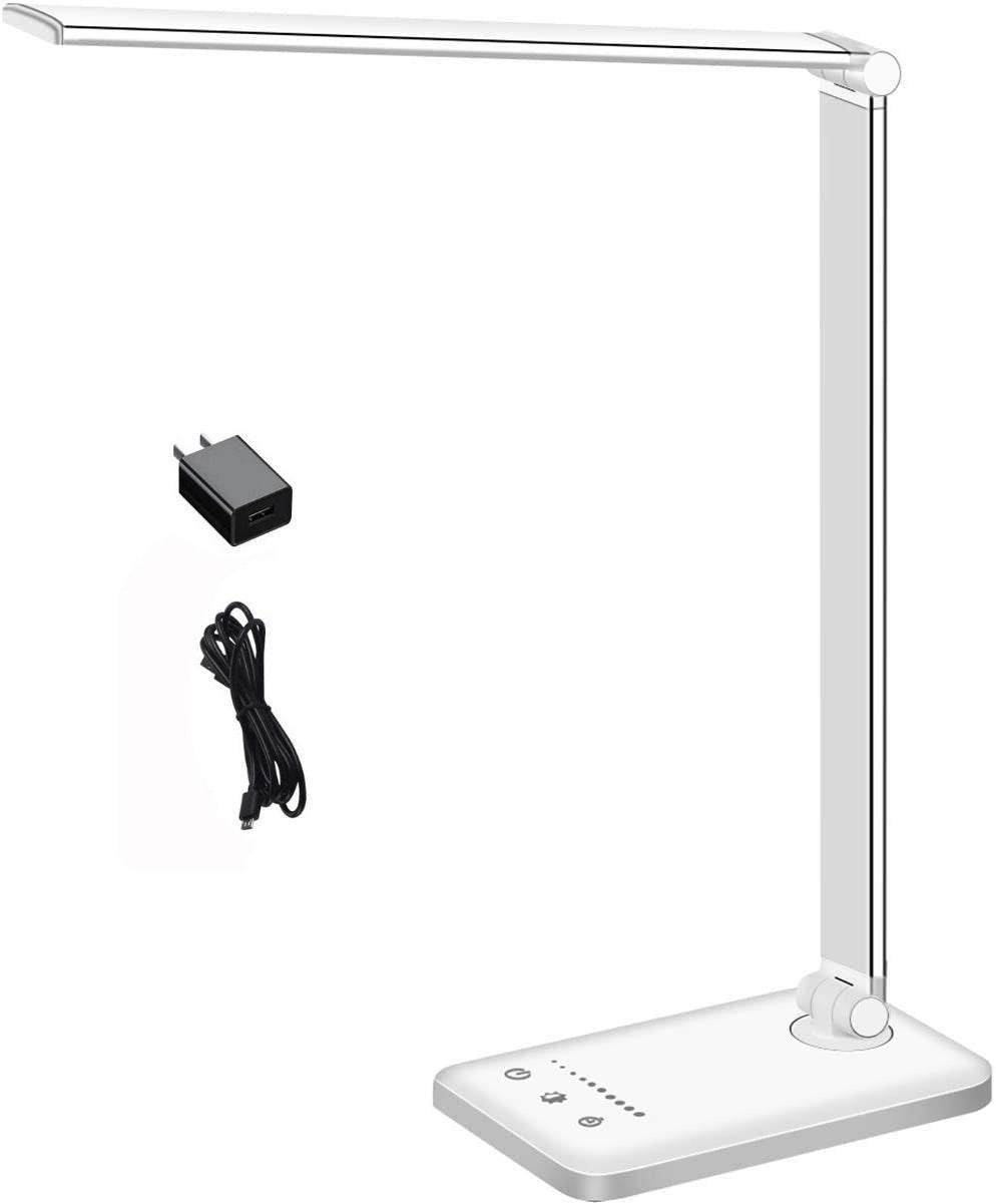 LED Folding Table Lamp 25 Gears Dimming Color Palette Wireless Fast Charge Touch - Nuprozone