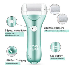 Lime électrique rechargeable pour talons Outils de pédicure Outil professionnel de soins des pieds Élimination des callosités de la peau morte et dure