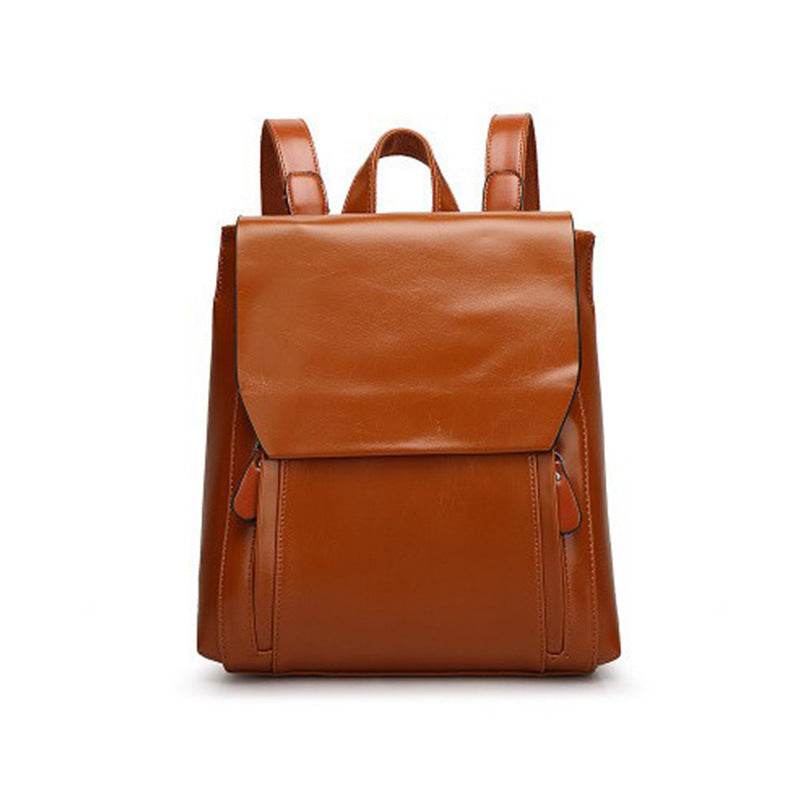 Women Backpack Cross Body Shoulder Bag Genuine Leather Girls School Female Natural Skin Book Laptop Rucksack Messenger Bags - Nuprozone