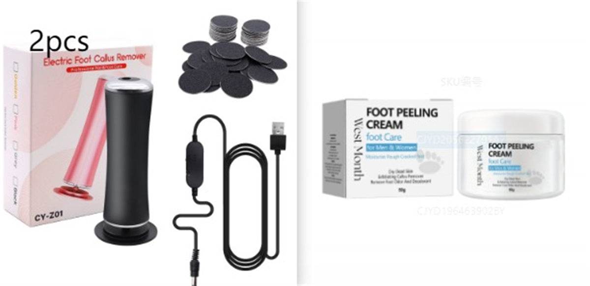 Electric Foot Callus Remover Foot Care File Heels Dead Skin Pedicure Tool Electronic Foot Grinder And Replacement Sandpaper - Nuprozone