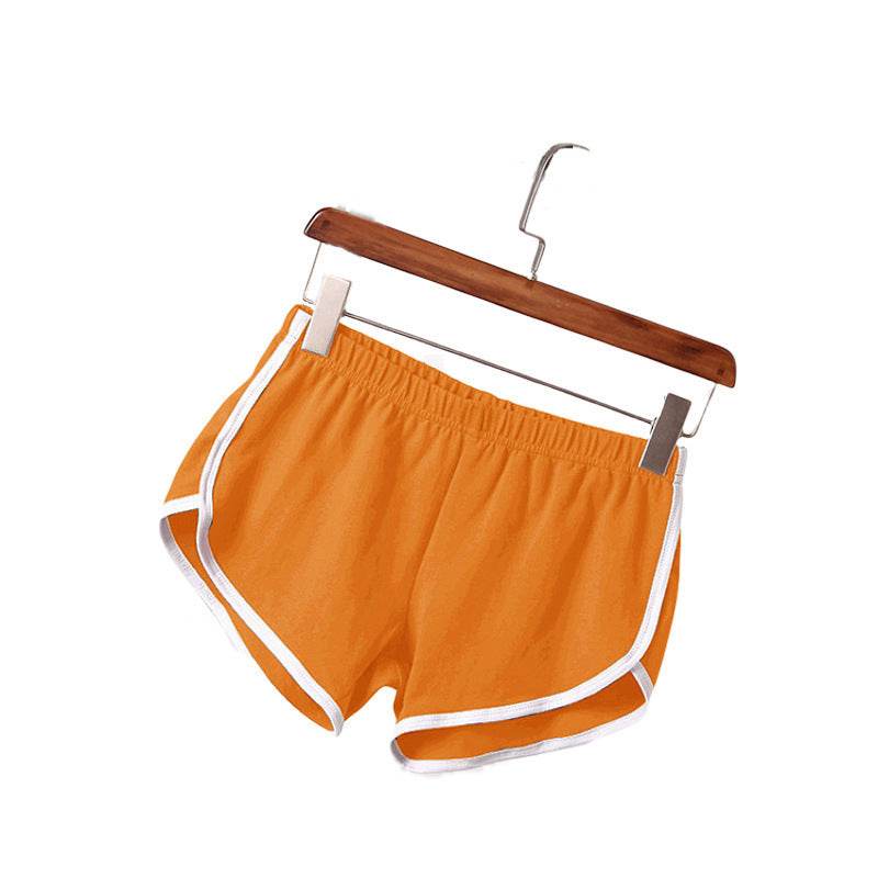 Solid Color Breathable Workout Shorts Women's Candy Color Hot Pants Shorts - Nuprozone