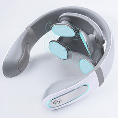 Masseur électrique intelligent multifonctionnel à infrarouge lointain avec 2 têtes, vibrant pour le cou et la santé