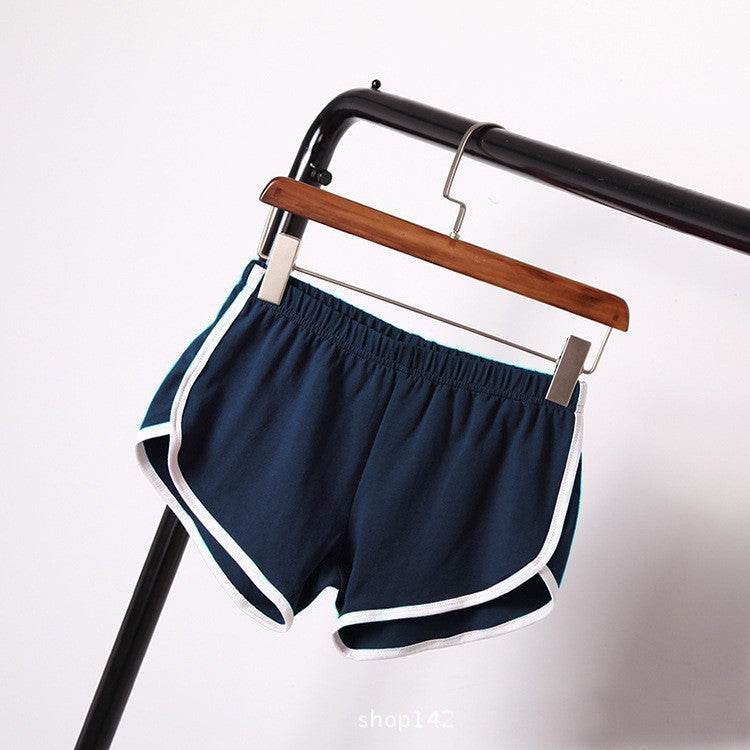 Solid Color Breathable Workout Shorts Women's Candy Color Hot Pants Shorts - Nuprozone