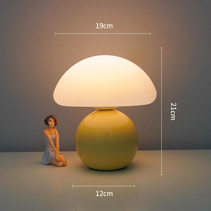 Bedside Lamp Cream Mushroom Decorative Table Lamp - Nuprozone