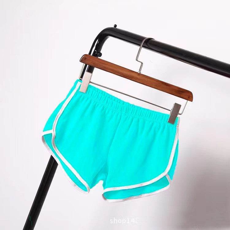 Solid Color Breathable Workout Shorts Women's Candy Color Hot Pants Shorts - Nuprozone