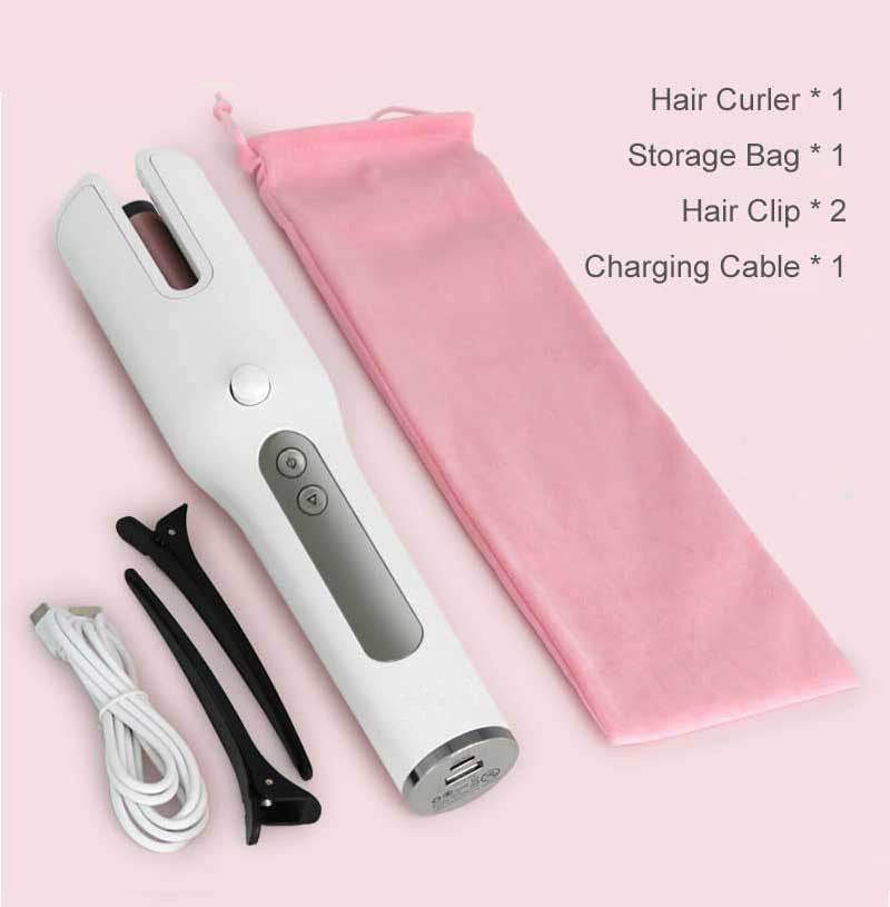 Wireless Automatic Curler USB LCD Screen Ceramic Heating Anti-perm Curler - Nuprozone