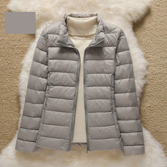 Thin Autumn And Winter Collar Large Size Light Down Jacket Light Fashion Short Coat