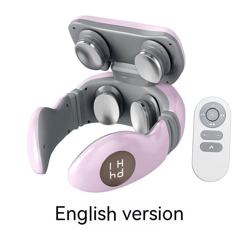 Smart Electric Pulse Back and Neck Massage 4 Heads Pain Relief Tool Health Care Relaxation Cervical Vertebra Physiotherapy - Nuprozone