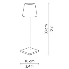 Touch Dimming Wireless Table Lamp Outdoor Restaurant Bar Table Lamp