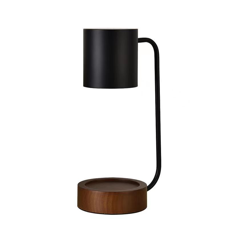Lampe d'aromathérapie pour chambre à coucher, lampe de table à bougie sans fumée