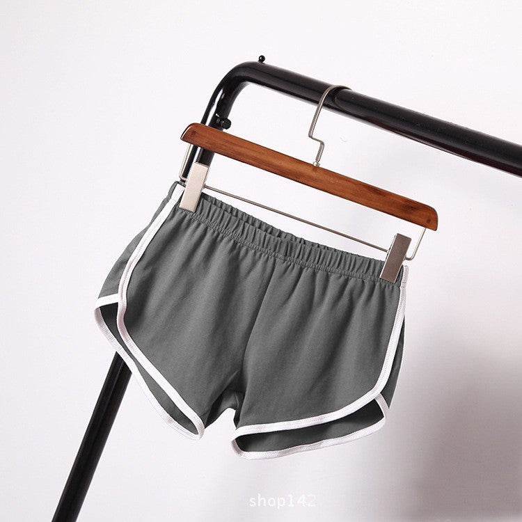 Solid Color Breathable Workout Shorts Women's Candy Color Hot Pants Shorts - Nuprozone