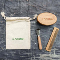 On-The-Go Bamboo Hair Brush Set-0