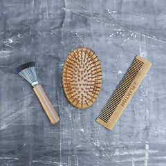 On-The-Go Bamboo Hair Brush Set-2