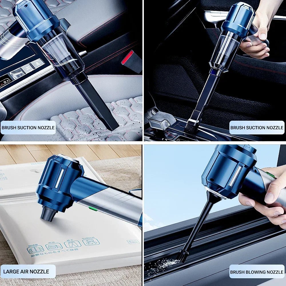 Car Vacuum Cleaner Portable Handheld Mini Vacuum Cleaner Cordless Strong Suction Car Cleaner Car Vacuum Home Appliance