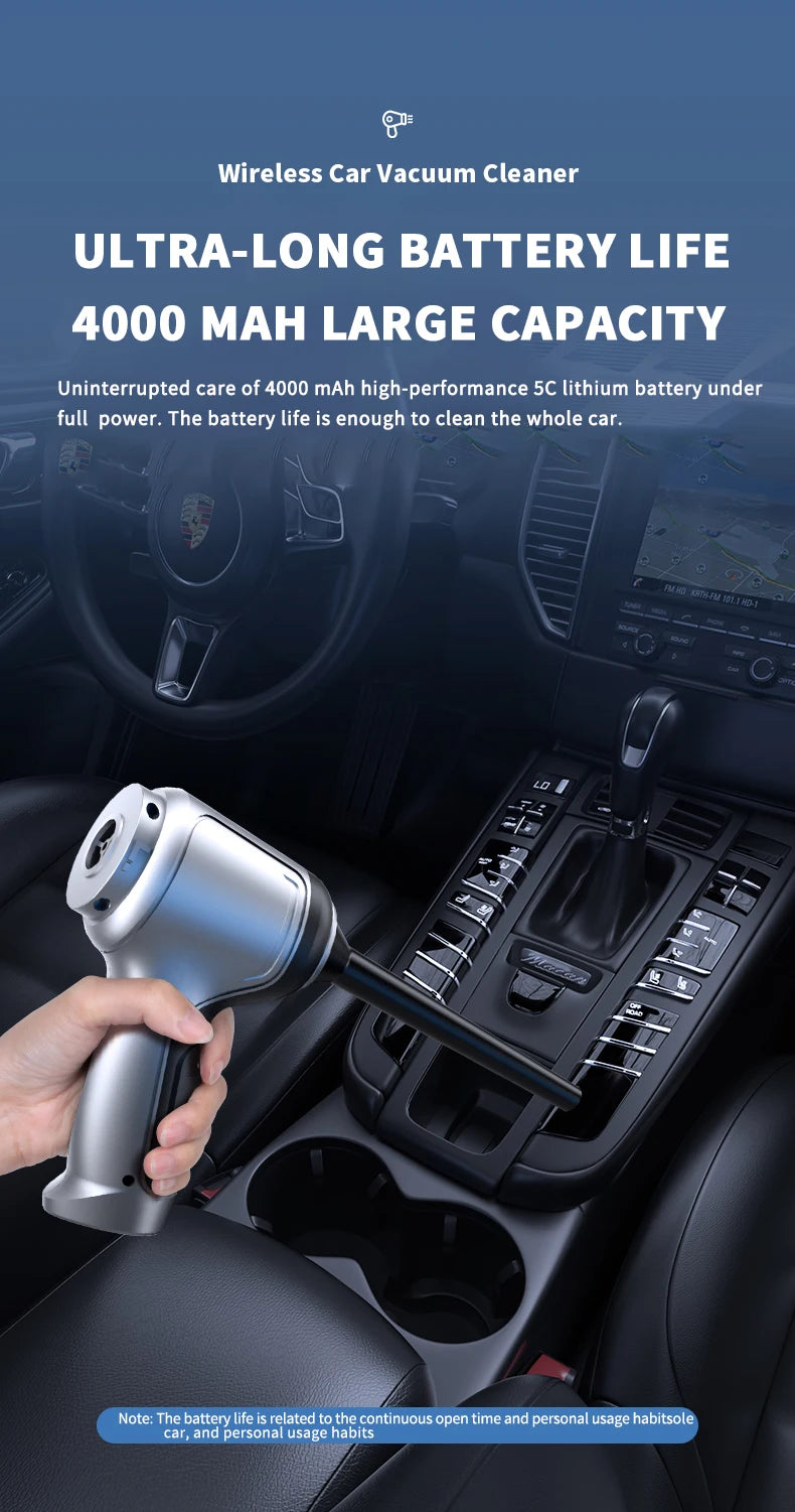 Car vacuum cleaner Auto cordless cleaner Robot Wireless Cleaning Machine Automotive Home Appliance Tools Strong Suction Cleaners
