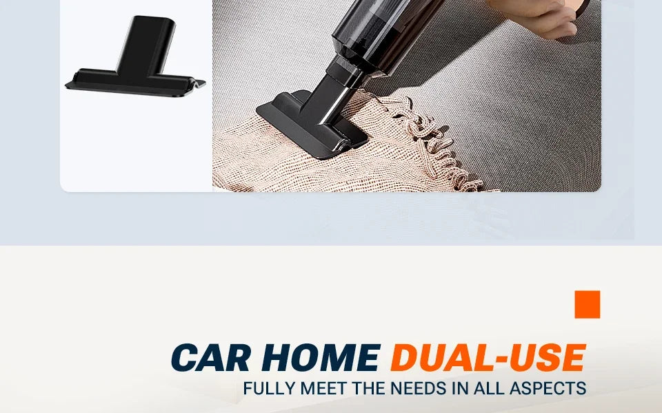 Car Vacuum Cleaner Portable Handheld Mini Vacuum Cleaner Cordless Strong Suction Car Cleaner Car Vacuum Home Appliance