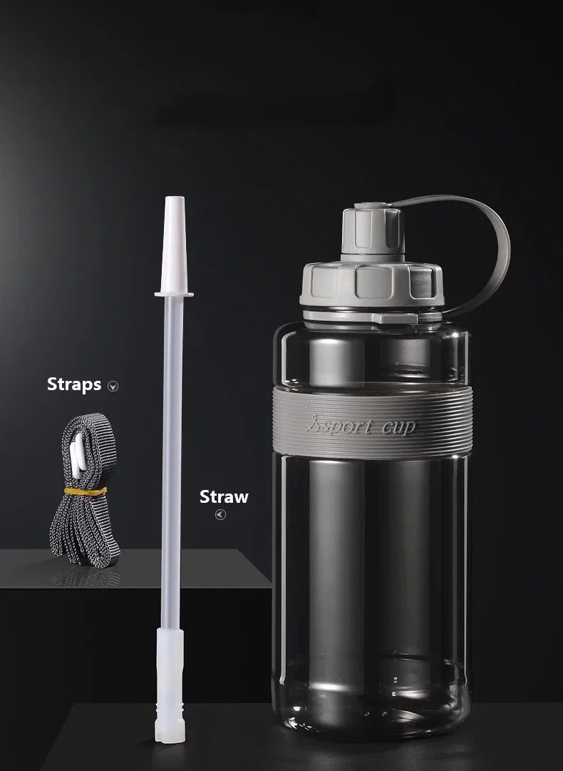 2 Liter Big Water Bottle with Straw 2L/1.5L/1L/0.6L Large Capacity School Gym Sports Drinking Bottles BPA Free Fitness