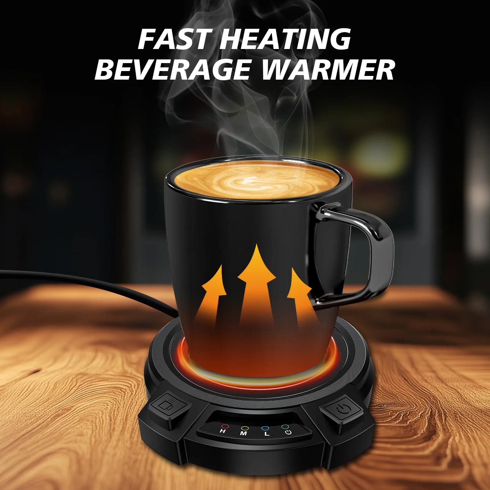 Coffee Mug Warmer Electric Cup Warmer Constant Temperature Coaster 3-Gear Cup Warmer Milk Tea Water Heating Pad Cup Heater US EU
