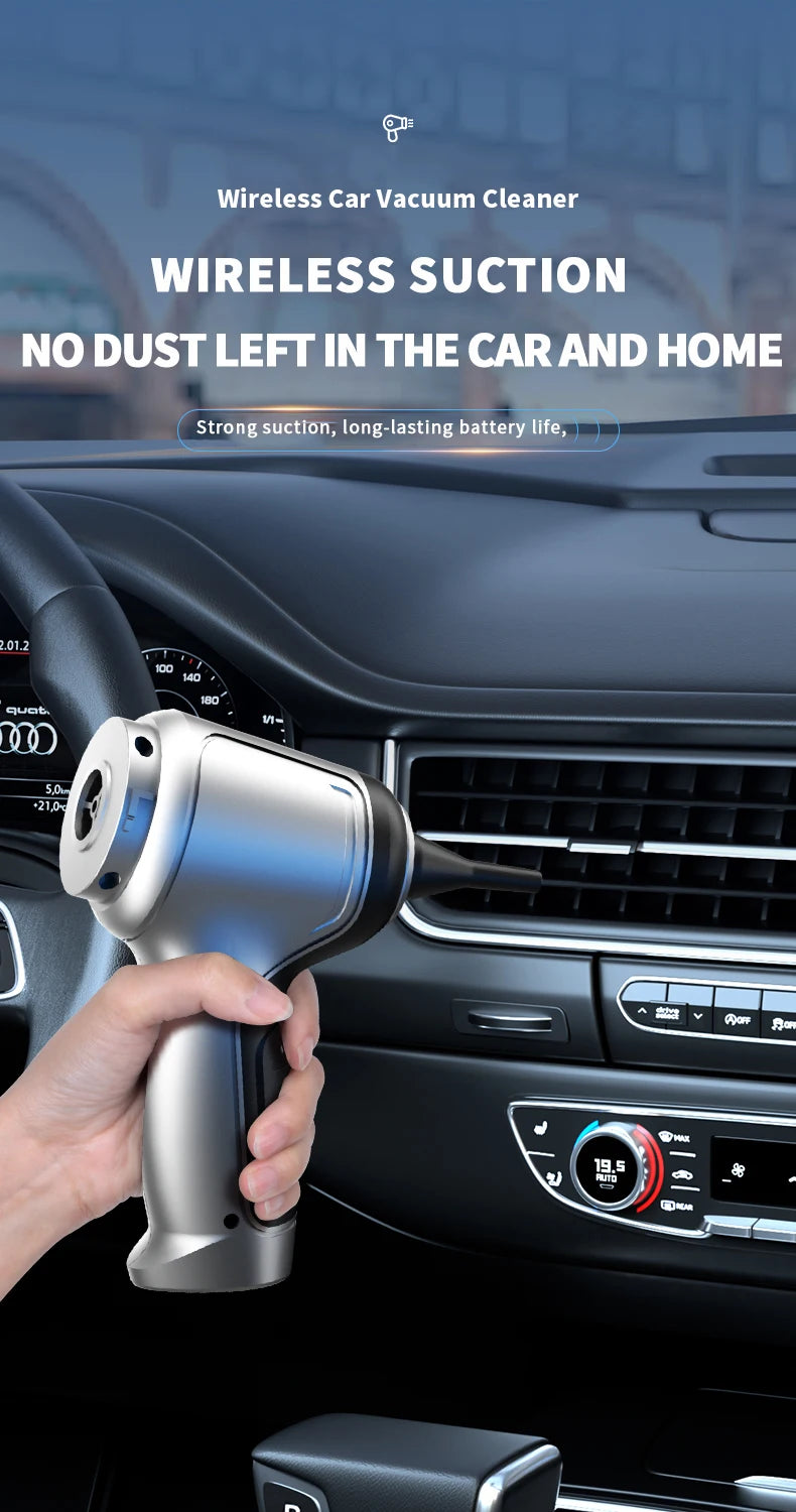 Car vacuum cleaner Auto cordless cleaner Robot Wireless Cleaning Machine Automotive Home Appliance Tools Strong Suction Cleaners