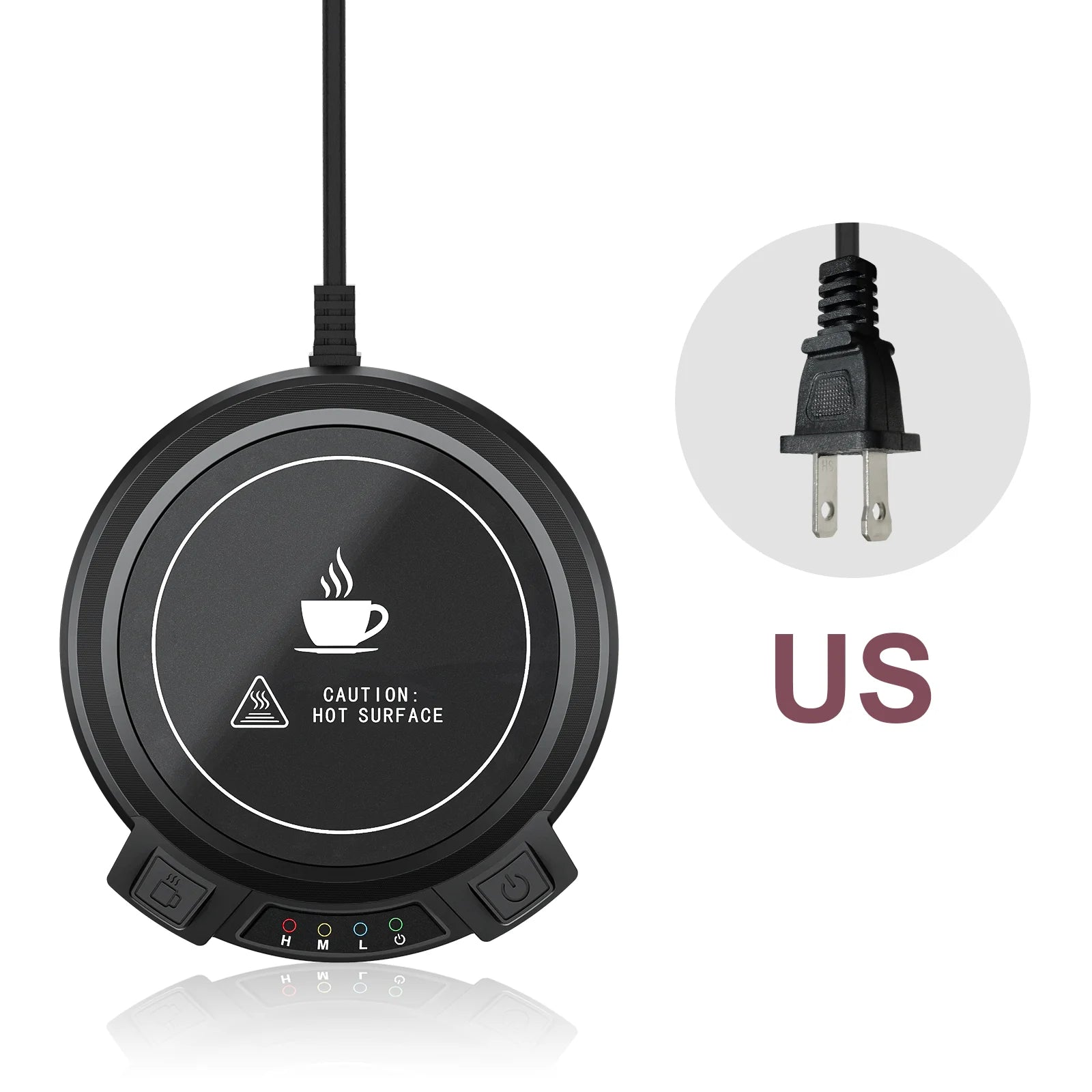 Coffee Mug Warmer Electric Cup Warmer Constant Temperature Coaster 3-Gear Cup Warmer Milk Tea Water Heating Pad Cup Heater US EU