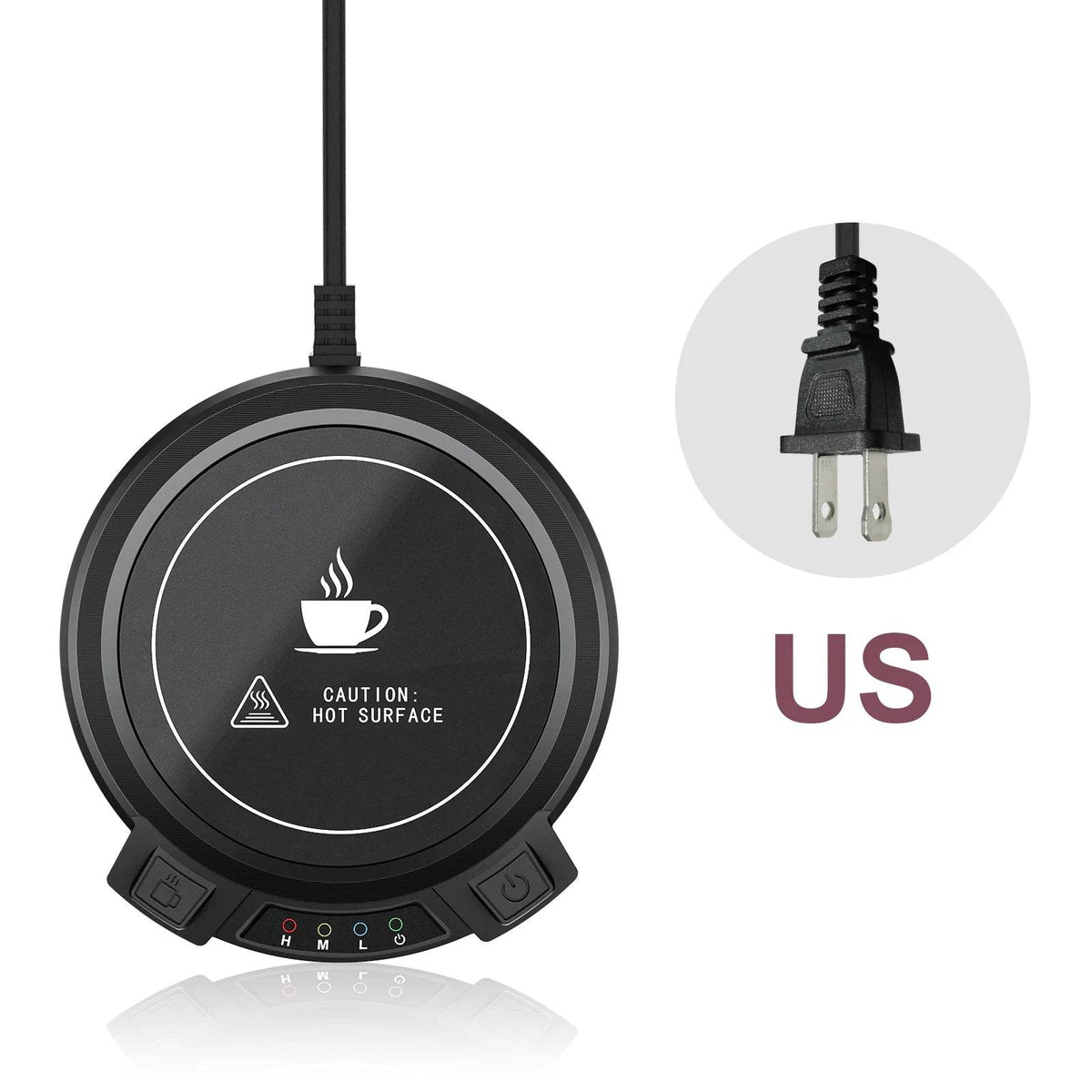 Coffee Mug Warmer Electric Cup Warmer Constant Temperature Coaster 3-Gear Cup Warmer Milk Tea Water Heating Pad Cup Heater US EU - Nuprozone