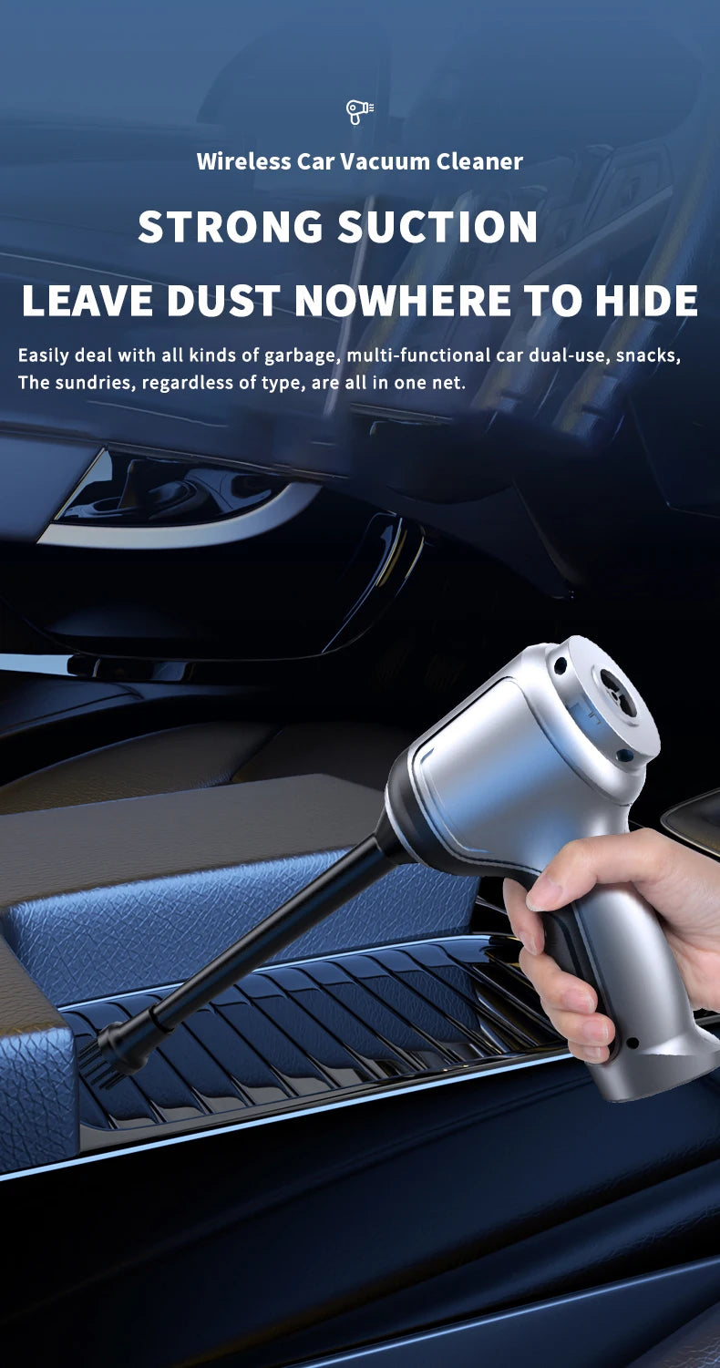 Car vacuum cleaner Auto cordless cleaner Robot Wireless Cleaning Machine Automotive Home Appliance Tools Strong Suction Cleaners